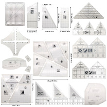 厂家新款亚克力拼布尺缝纫尺拼布模板正方形缝纫模板尺子拼布工具