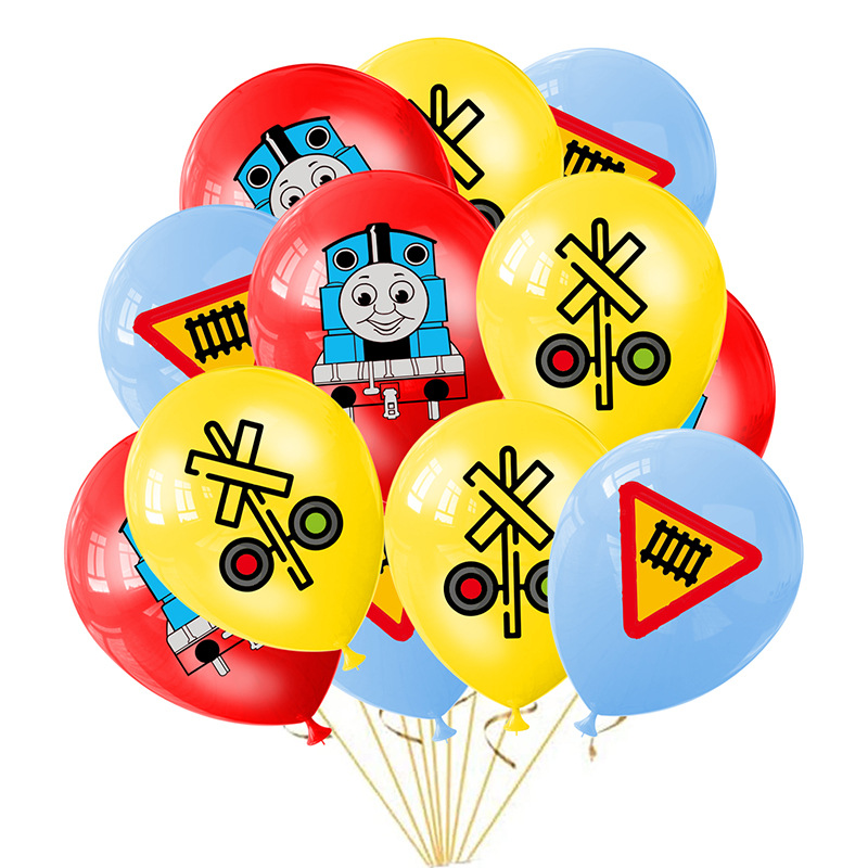 托马斯和他的朋友们主题thomas儿童生日派对气氛道具乳胶气球套装