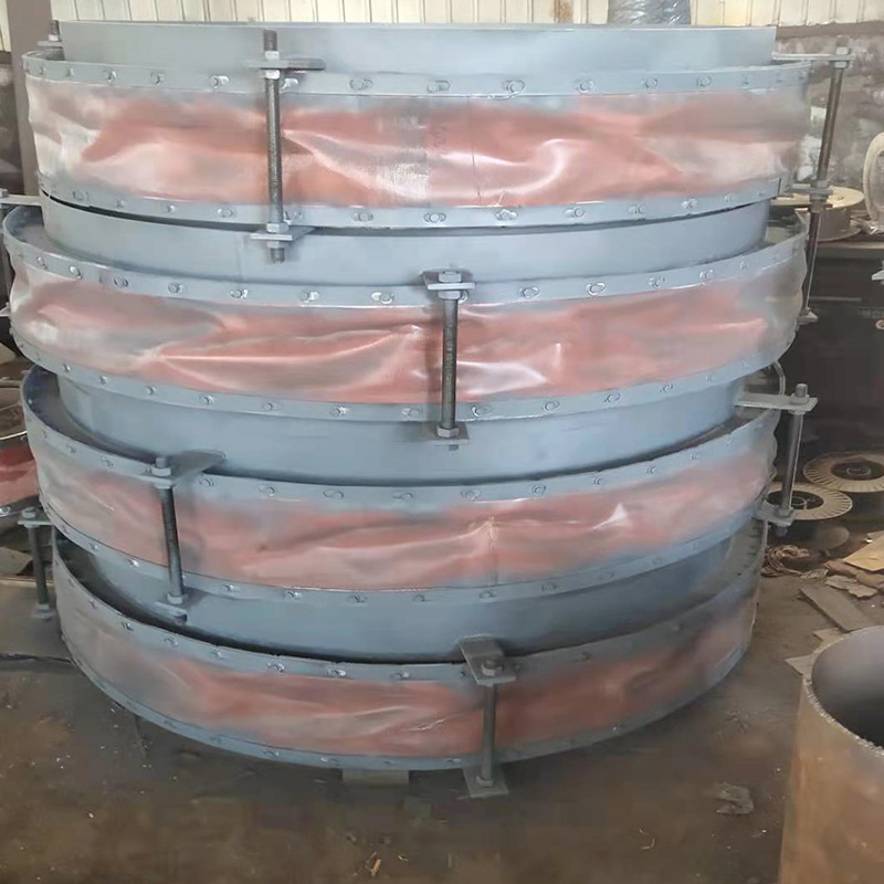 现货供应圆形非金属蒙皮柔性补偿器 定制焊接织物耐高温烟风道