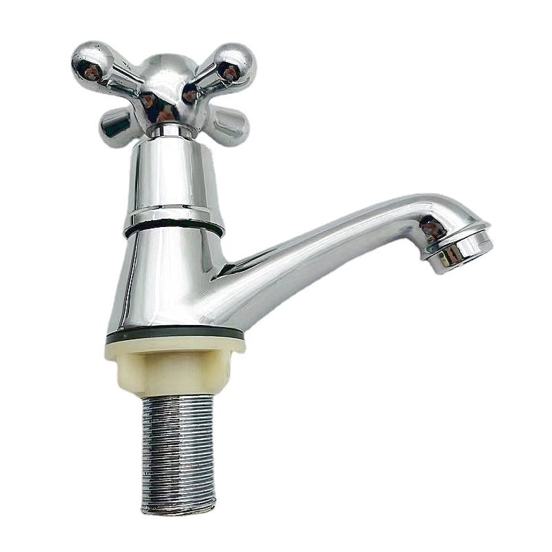 Inter-Platform Basin Sink Faucet Bathroom Bathroom Basin Single Cold Quick Opening Faucet Bathroom Desktop Faucet