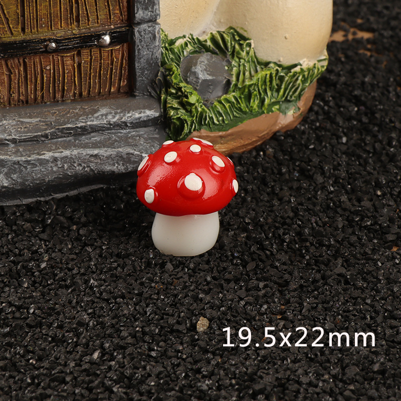 DIY Stereo Luminous Mushroom Cream Glue Homemade Phone Case Headwear Decoration Ornaments Resin Accessories Wholesale