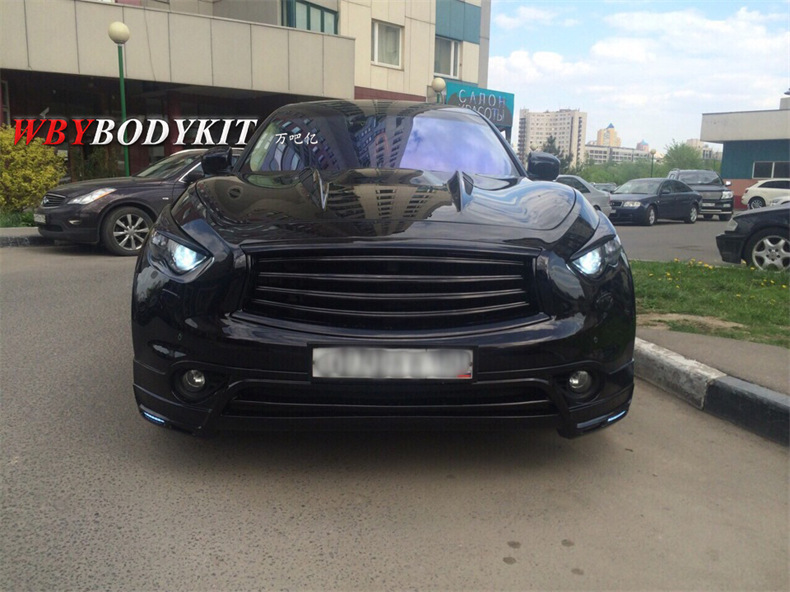 适用于英菲尼迪qx70改装mzspeed大小包围fx35前后唇中网侧裙尾翼