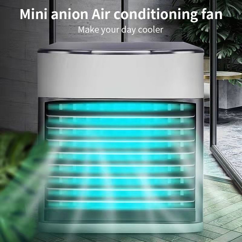 Cross-Border Mini Office Air Conditioner Fan Second Generation Convenient Household Desk Thermantidote Small Spray Usb Air Cooler