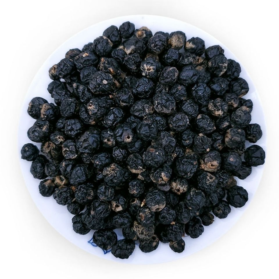 俄罗斯黑果野生苦麻花椒味小黑果配合桦树茸效果更佳 100g/袋包邮