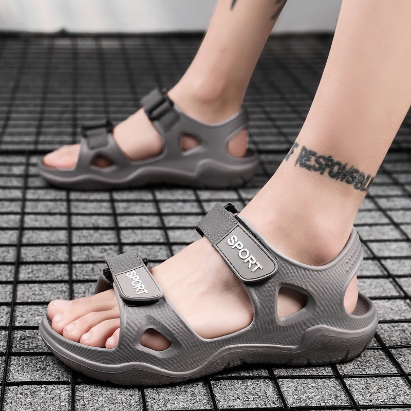 男士凉鞋小码2021年夏季36外穿凉拖鞋青年37沙滩时尚泡沫开车鞋子