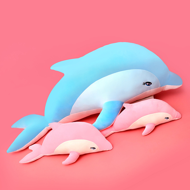 海豚毛绒玩具布娃娃公仔睡觉抱枕女孩生可爱礼物大号床上柔软玩偶