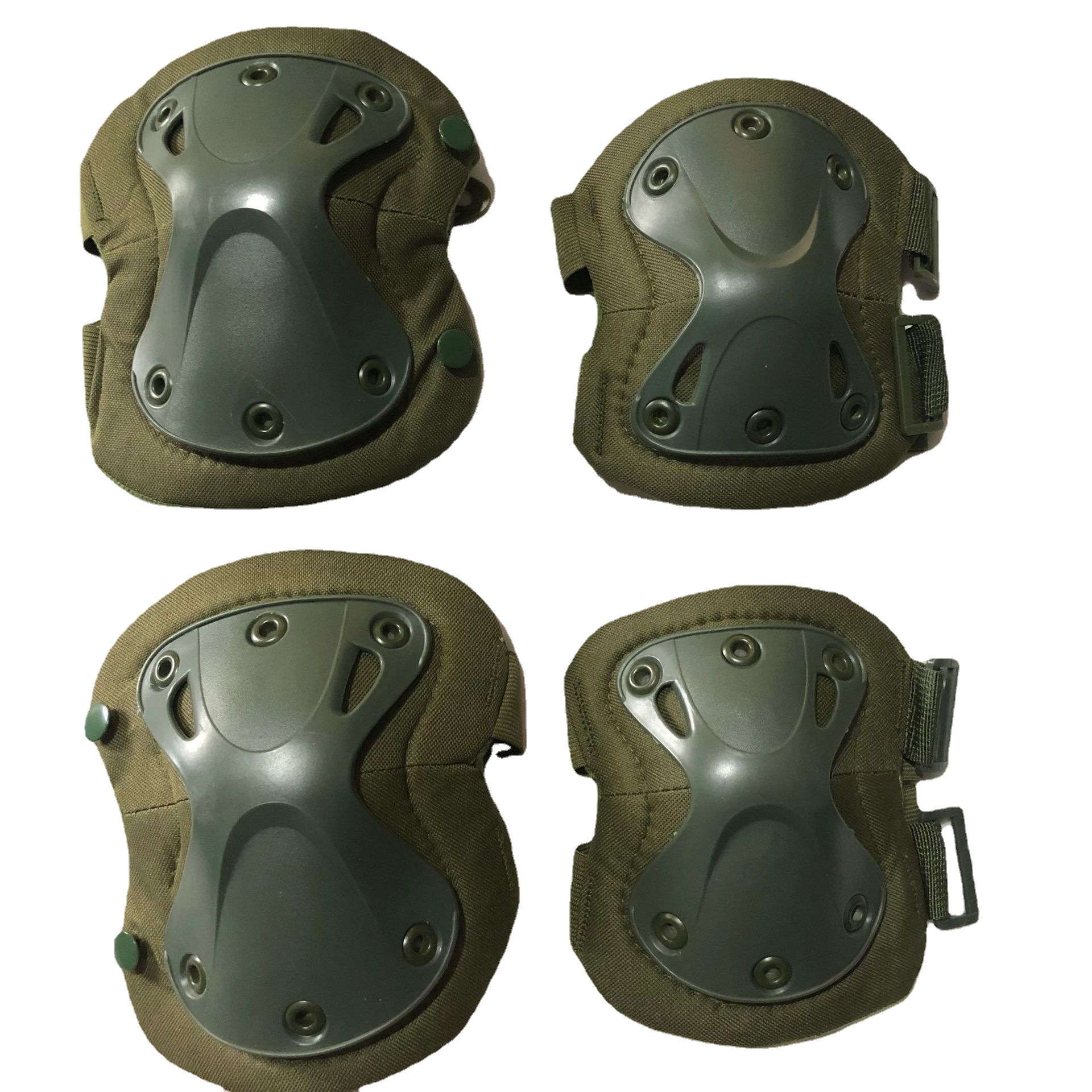 cs护膝护时四件套装 户外作战防护军迷户外作战训练金刚护膝 现货