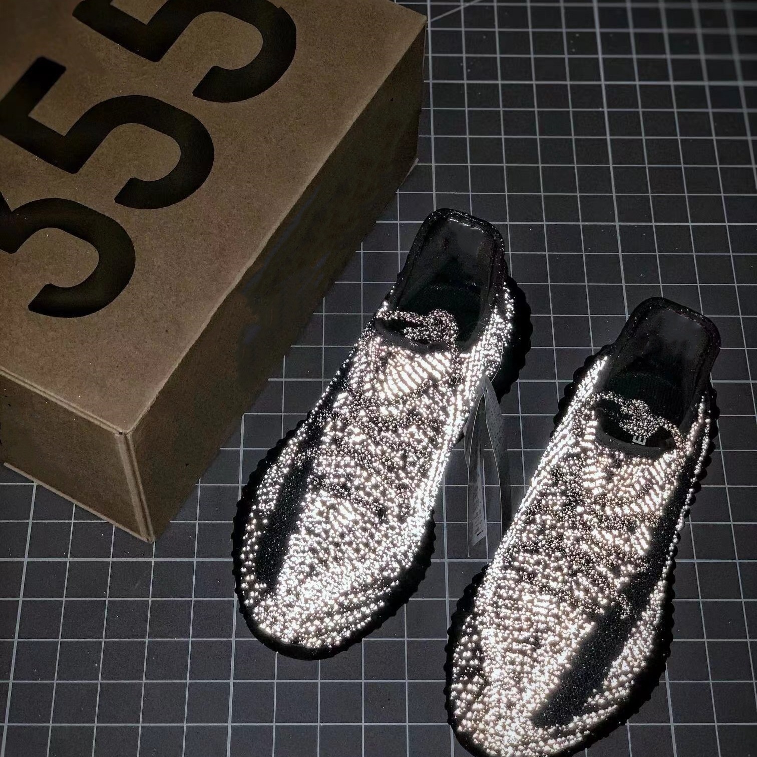 莆田纯原椰子350黑满天星进口巴斯夫软糯舒适大底情侣运动跑步鞋