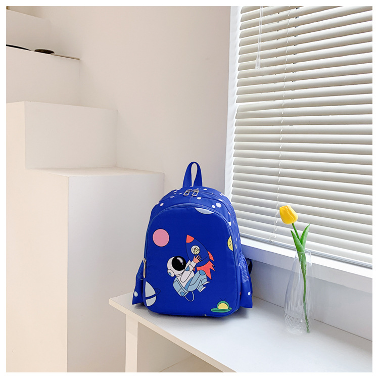 New Nylon Kindergarten Backpack Cartoon New Style Unicorn Printed Backpack Cross-Border Children's Schoolbag Bag