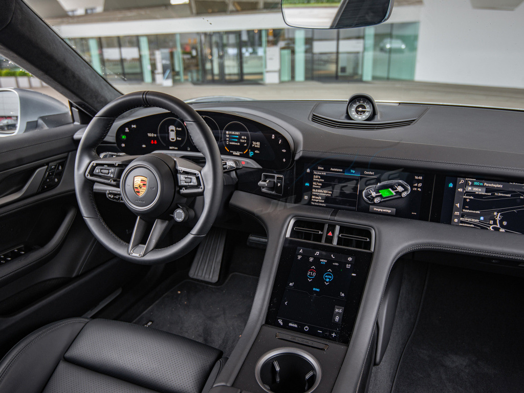 适用于保时捷 taycan 2012-2021 汽车内饰仪表板时钟指南针秒表