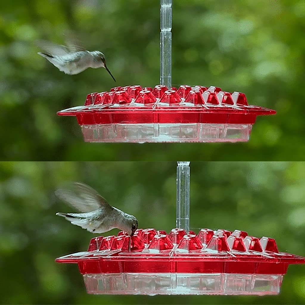 新品hummingbird feeder 悬挂式六边形带钩蜂鸟喂食器花园喂鸟器