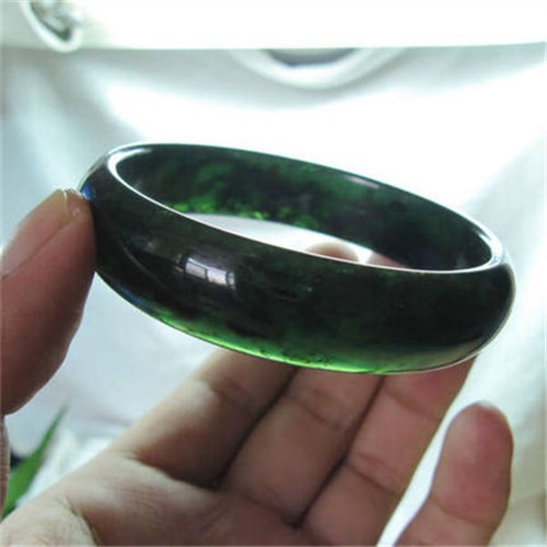 墨玉手镯 西安蓝田玉墨玉镯子 女款玉镯 玉镯带磁性墨玉手镯-阿里巴巴