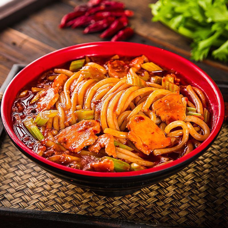 新疆爆辣炒米粉美食小吃网红袋装干粗粉炒米粉专用酱香特产-阿里巴巴