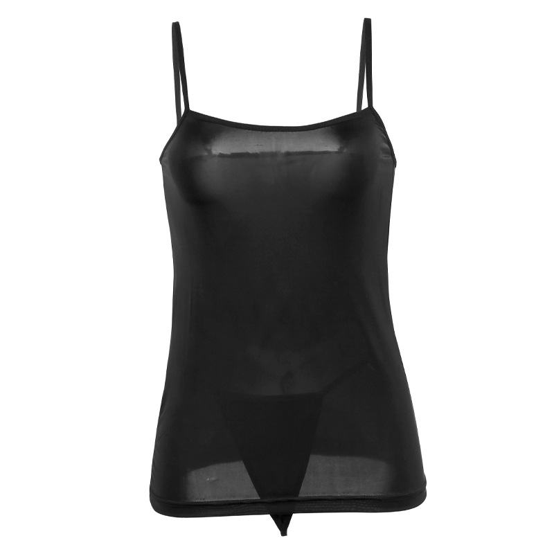 怡衿情趣内衣性感睡衣免脱女诱惑吊带裙油亮舍宾裙紧身衣套装批发