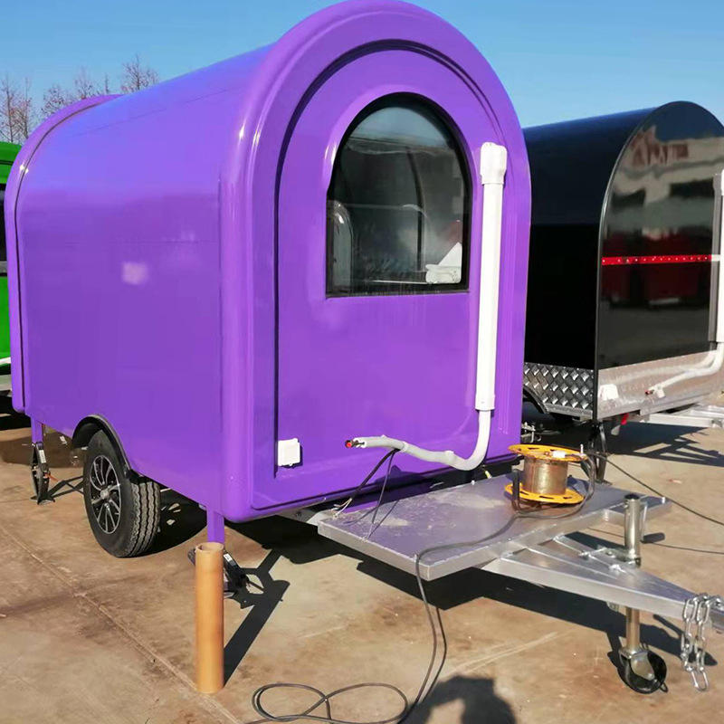 麦车工厂餐车房车小吃车批发多功能牵引式美食餐车带空调冰箱