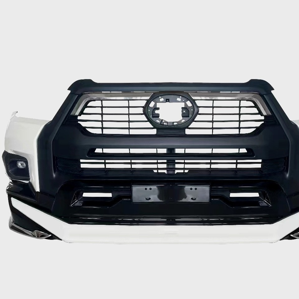 car body kit海拉克斯hilux皮卡老改新2023款前脸前唇保险杠套件