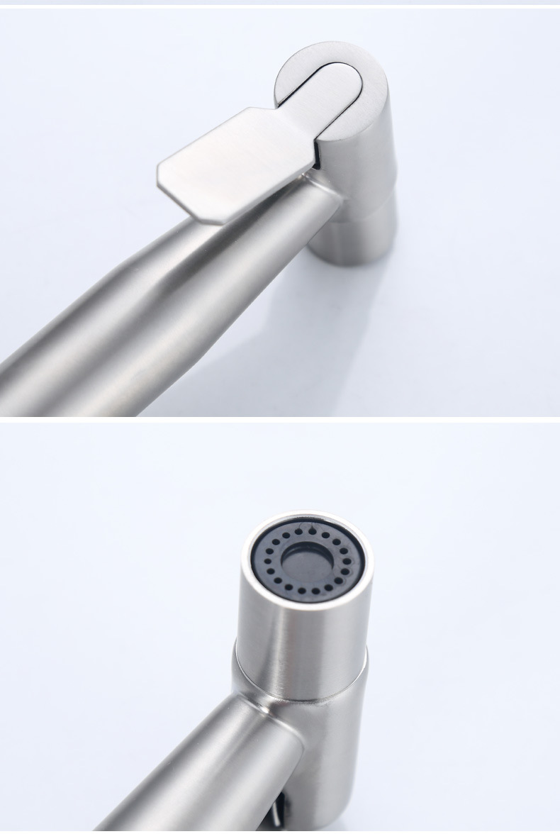 304不锈钢厨房水槽喷枪龙头增压洗碗池洗菜盆抽拉喷头冲洗器套装