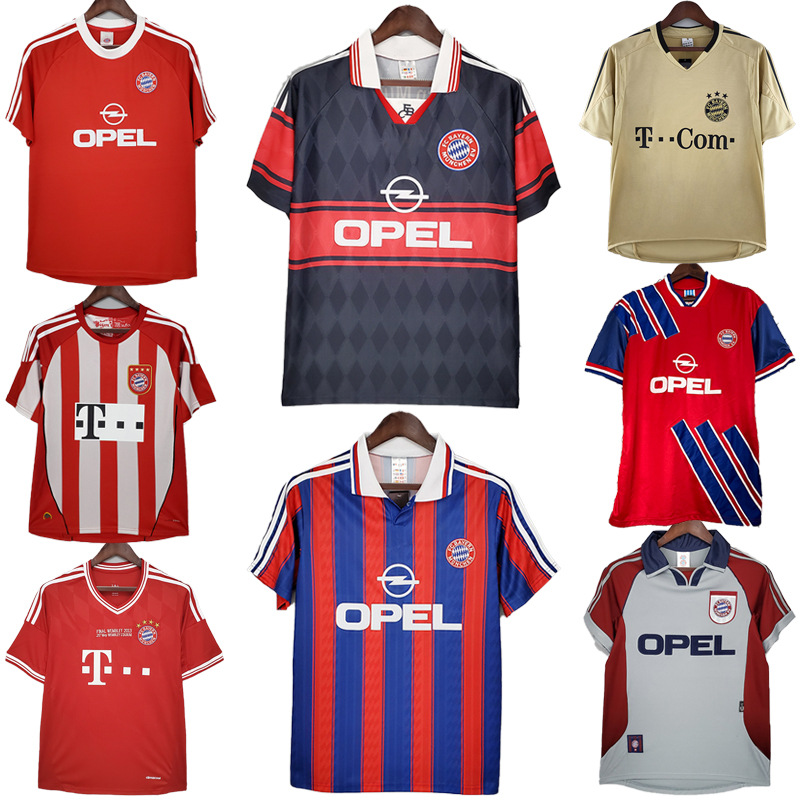 德甲拜仁主客场球衣25号穆勒10号罗本21号拉姆9号莱万复古足球服