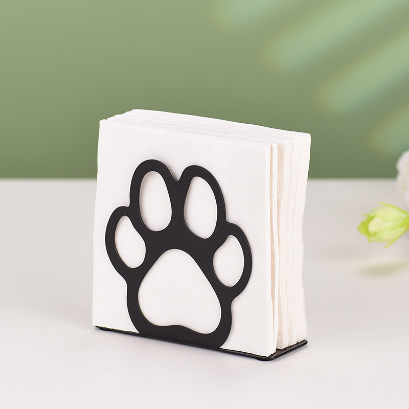 Animal Shape Wrought Iron Tissue Holder Nordic Creative Hotel Restaurant Vertical Tissue Storage Crafts Square Towel Paper Box