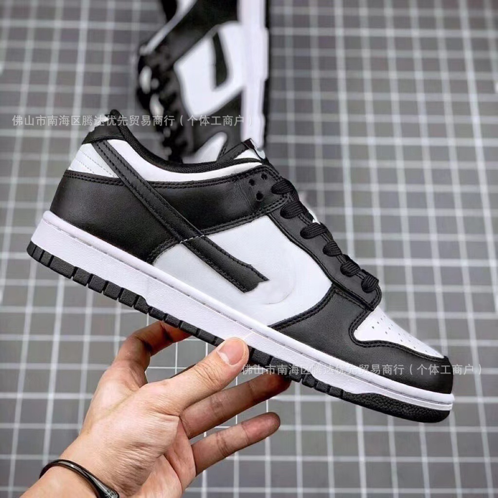 莆田纯原黑白熊猫板鞋aj1海军蓝熊猫北卡蓝空军男女低帮休闲鞋