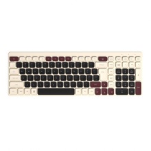 无线静音键盘办公室专用打字键盘104键混色巧克力键盘