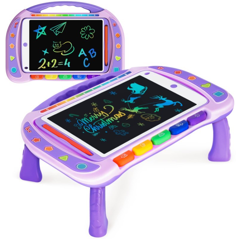 Cross-Border Hot Sale Wholesale Children's Educational Toys Electronic LCD Drawing Board Table Multifunctional Cartoon Animal Drawing Board