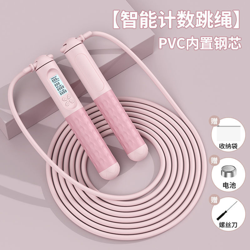 Zhijia Skipping Rope Intelligent Cordless Counting Weight-Bearing Wire Rope Student Sports Supplies Big Ball Skipping Rope Wholesale