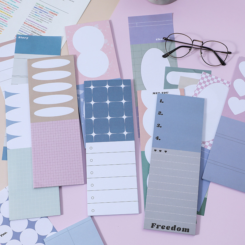 b5日韩粘性可撕便签本ins风素材 可爱卡通学生计划拍纸本批发印刷