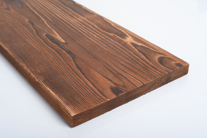 松木烧色木板材批发一字板木片木工木架子材料木块松木木块