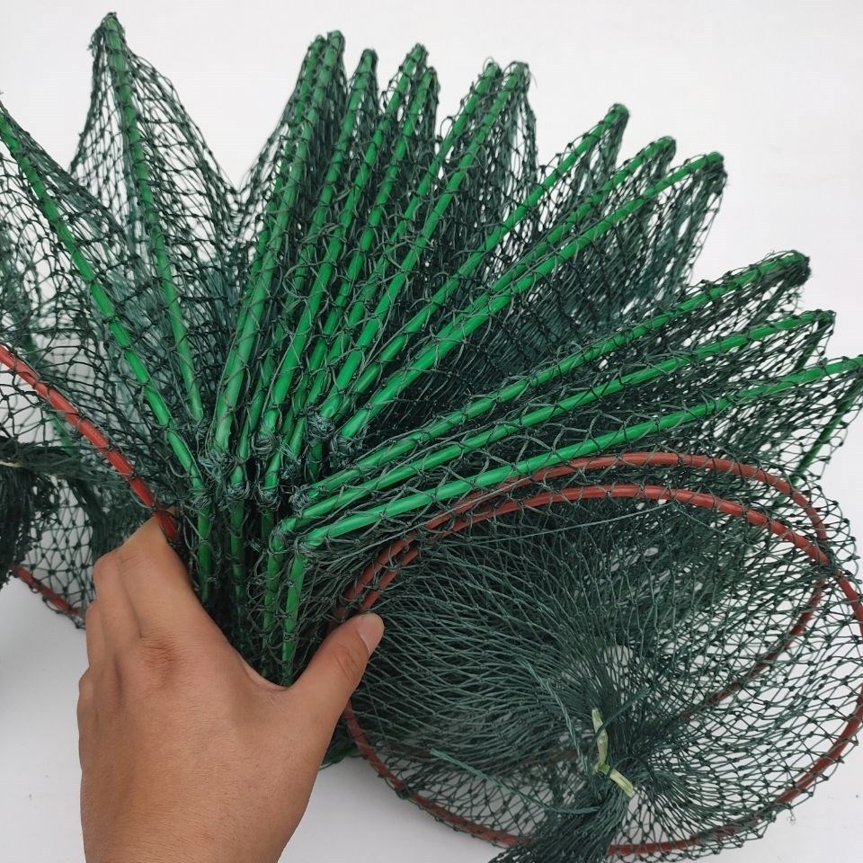 虾笼捕虾网捕蟹笼全有结网大号捕鱼笼鱼网倒须手工龙虾黄鳝地网笼
