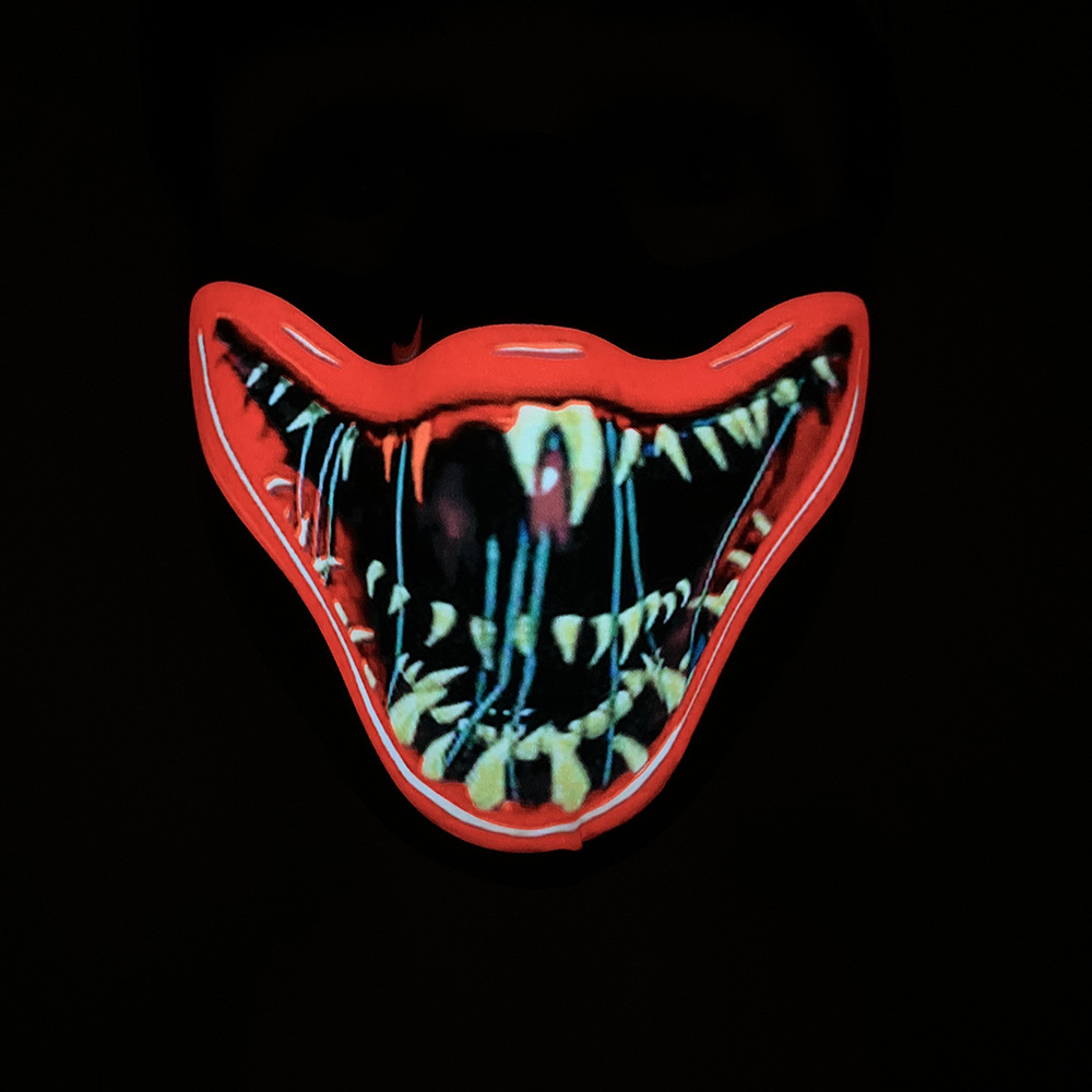 电影毒液面具发光口罩,发光3d口罩,圣诞发光口罩,圣诞口罩,3d面具