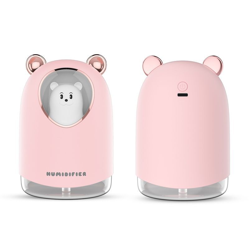 USB Charging Cute Cat Humidifier Cat Cute Pet Seven-Color Night Light Heavy Fog Desktop and Car-Mounted