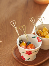 肆月迷你糖葫芦小竹签一次性水果网红创意可爱手工食品家用级好看