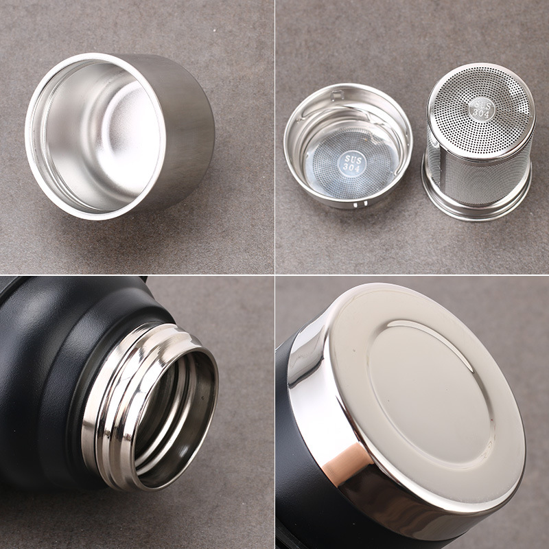 大容量304不锈钢保温杯1.5l便携户外智能温度全钢水壶学生泡茶杯