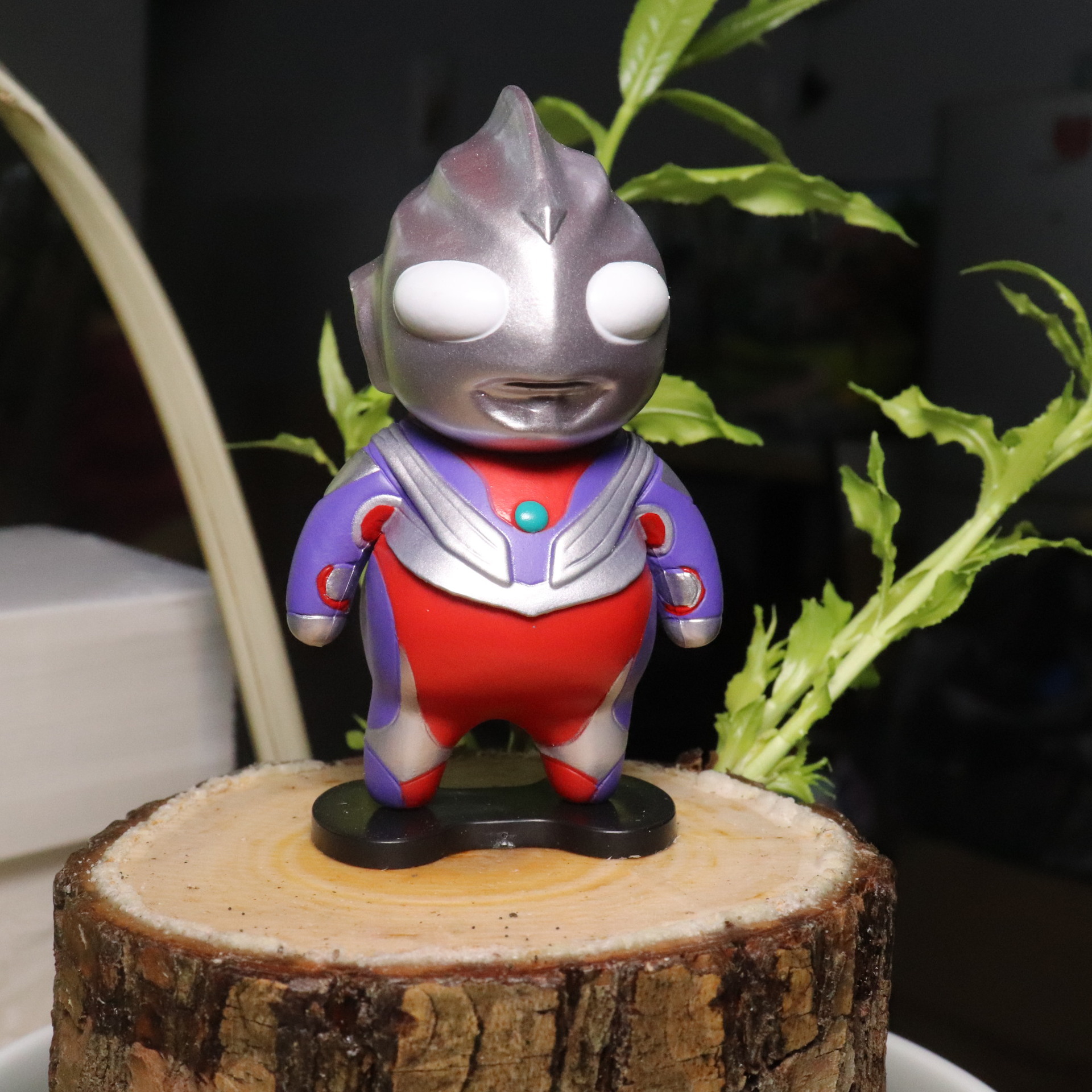 现货可发优质版肥宅q版迪迦奥特曼gk手办模型可爱车载机箱摆件生