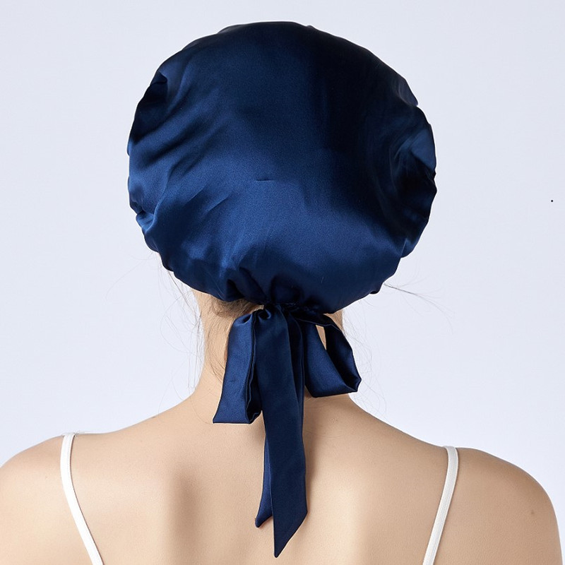 [Amazon] plus-Sized Adjustable Lace-up Seamless Mulberry Silk Silk Nightcap Toupee Women's Home Japanese