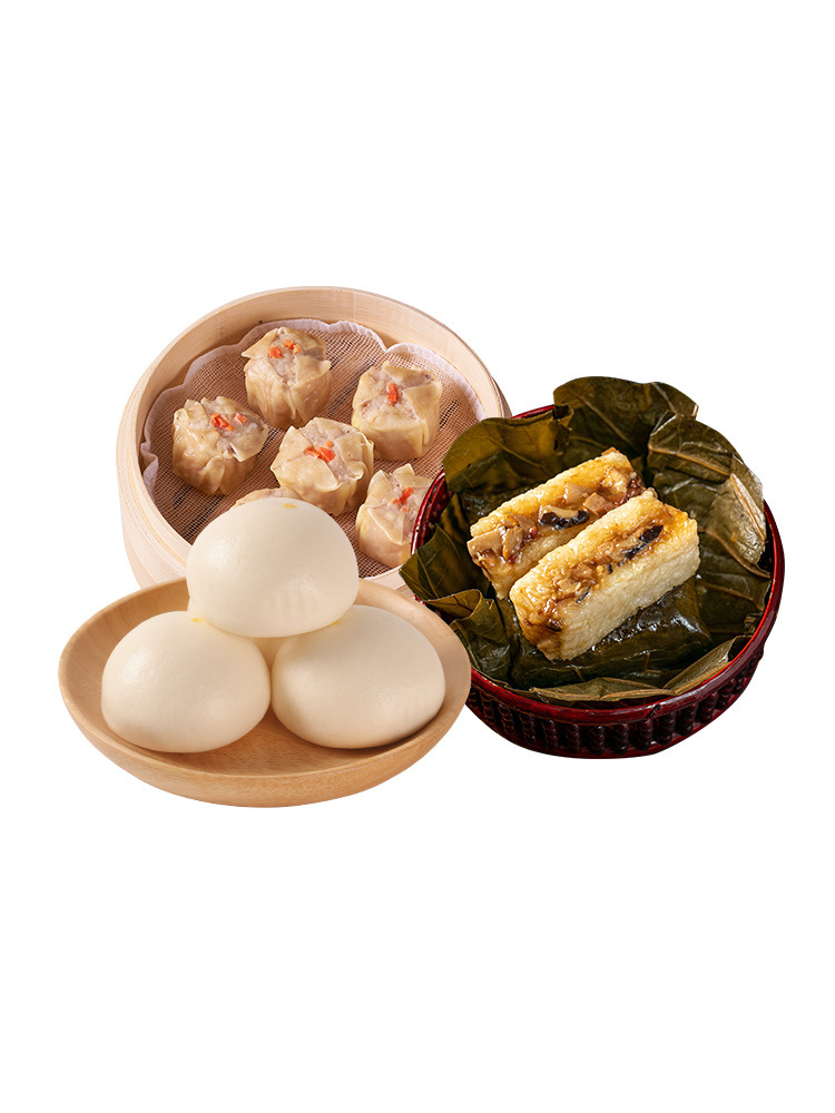 大昌食品鸡肉烧卖/流沙奶黄包/珍珠鸡早餐包子冷冻半成品面点速食