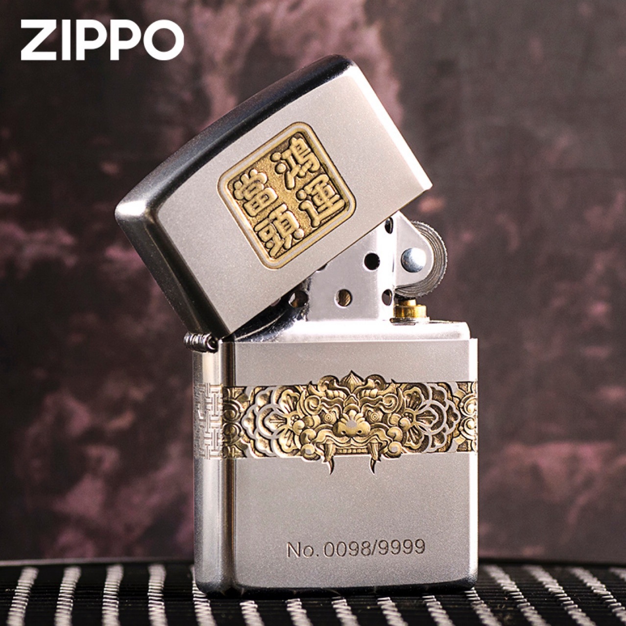 zippo原装煤油防风打火机 鸿运当头-阿里巴巴