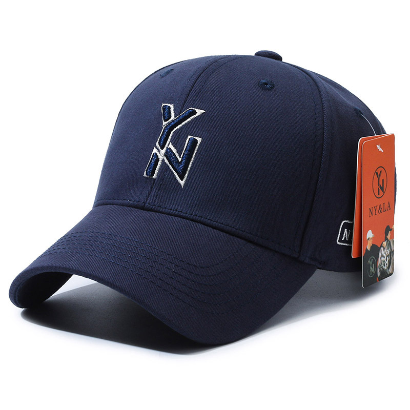 New Baseball Cap NY & La Embroidered Yn Sports Sun Protection Men's and Women's Same Sun Hat Breathable All-Matching Casual