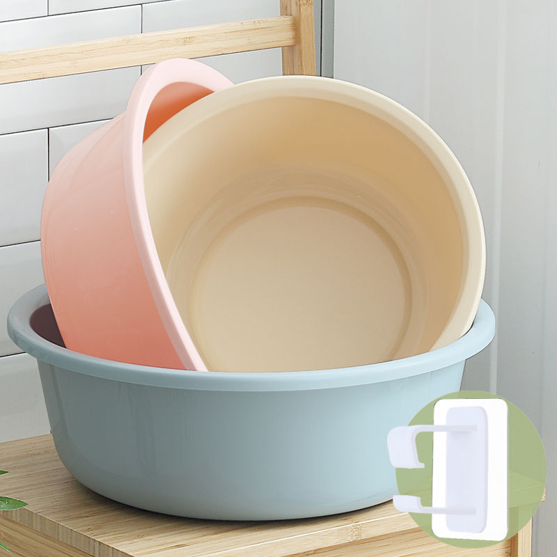 塑料盆大号特大脸盆家用加厚塑料加深洗衣盆婴儿面盆洗脚盆子跨境