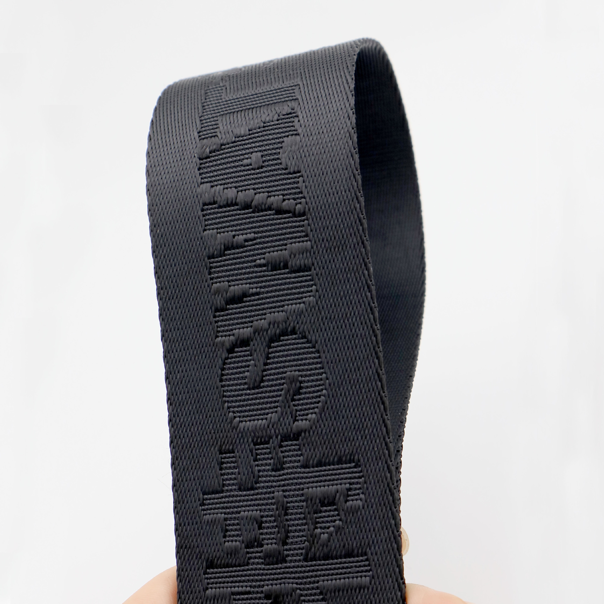 黑色提花swat特警腰带5cm织带涤纶 执勤特勤户外战术保安仿尼龙带