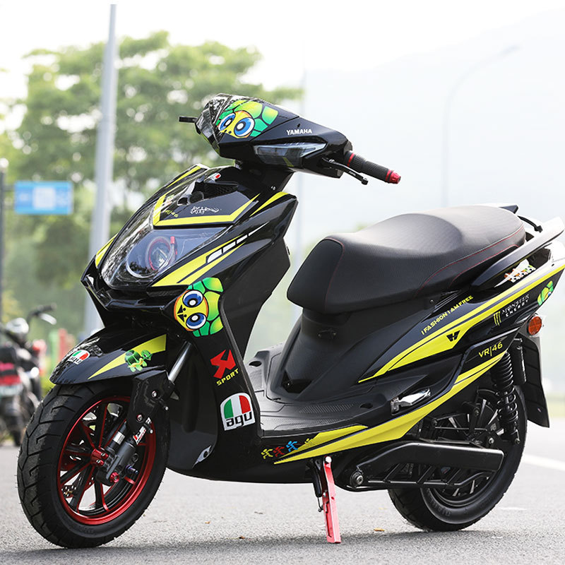 出口外卖三阳四代目劲战72v144车架油改电酷车新款三代目电动摩托