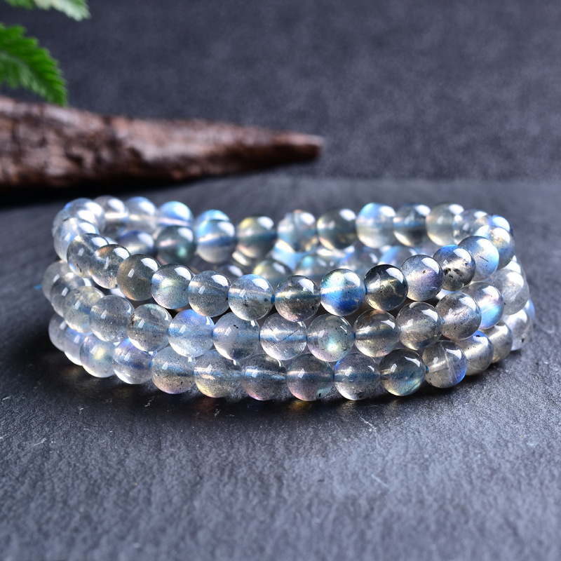 天然水晶饰品灰月光多圈手串彩光手链礼品首饰-阿里巴巴