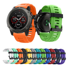 适用佳明Garmin Fenix7x/6x/5X硅胶表带配件飞耐时3运动款手表带