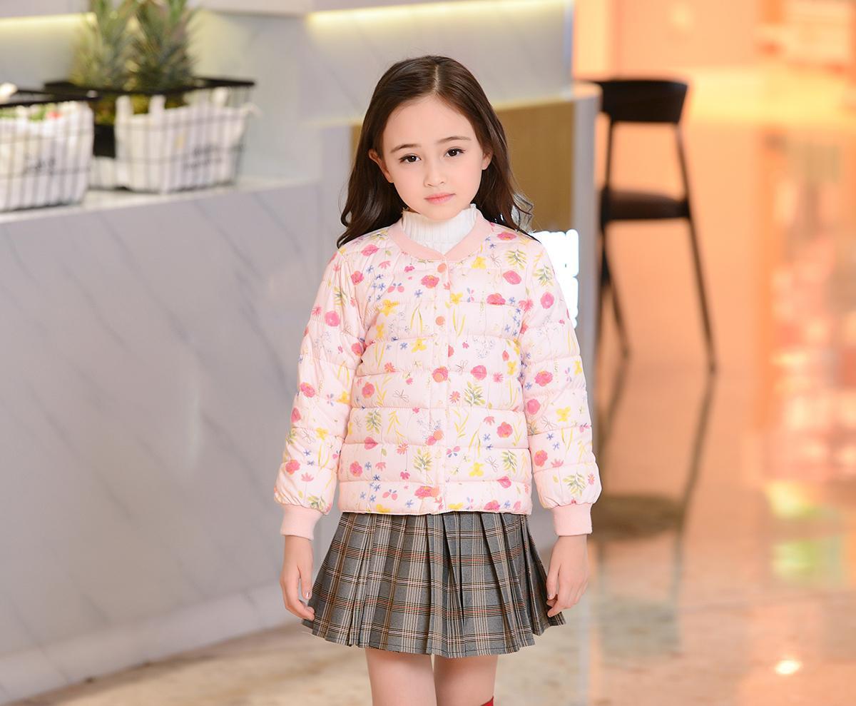 新款女童小棉袄宝宝棉衣内胆内穿 儿童羽绒棉服短款小中童外套