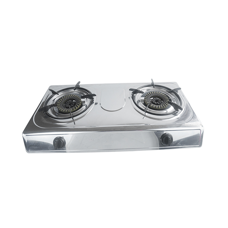 Gas Stove Double Stove Natural Gas Household Desktop Stainless Steel Stereoscopic Air Intake Fierce Fire Gas Stove Foshan Factory Wholesale