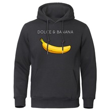 2024新款男女卫衣跨境批发时尚舒适街头流行香蕉图标连帽卫衣外套
