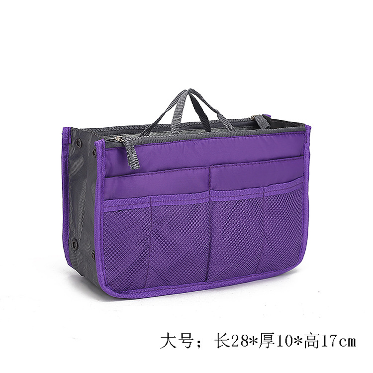 23 New Korean Style Double Zipper Silk Cotton Bag Middle Bag Storage Bag Middle Bag Cosmetic Bag 16 Color Wash Bag Liner Bag