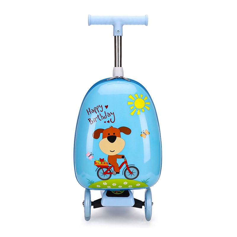 Kids Luggage Logo and ABS with Custom Cartoon Bag Toys Waterproof Unisex OEM Customized Style Spinner Outdoor Lock Suitcase Type