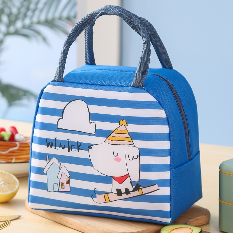 New Cartoon Lunch Bag Lunch Box Bag Cute Pet Insulated Bag School Work Lunch Bag Travel Ice Bag